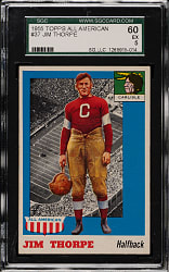 1955 Topps All-American Football #37 Jim Thorpe SGC EX 60