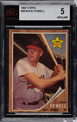 1962 Topps #99 John Powell Rookie BVG EX 5