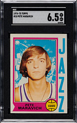 1974-1975 Topps Basketball #10 Pete Maravich SGC EX/NM+ 6.5