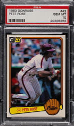 1983 Donruss #42 Pete Rose PSA GEM MINT 10