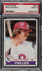 1979 Topps #610 Mike Schmidt PSA MINT 9