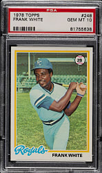 1978 Topps #248 Frank White PSA GEM MINT 10