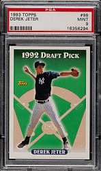 1993 Topps Gold #98 Derek Jeter Rookie PSA MINT 9
