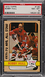 1972-1973 Topps Hockey #126 Bobby Hull PSA NM-MT 8