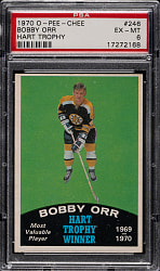 1970-1971 O-Pee-Chee Hockey #246 Bobby Orr Hart Trophy PSA EX-MT 6