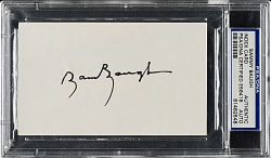 Sammy Baugh Signed Index Card - PSA/DNA
