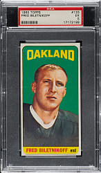 1965 Topps Football #133 Fred Biletnikoff Rookie PSA EX 5