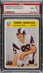 1966 Philadelphia Football #97 Tommy McDonald PSA NM-MT 8