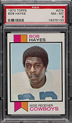 1973 Topps Football #274 Bob Hayes PSA NM-MT 8