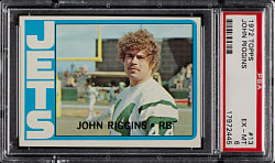 1972 Topps Football #13 John Riggins Rookie PSA EX-MT 6