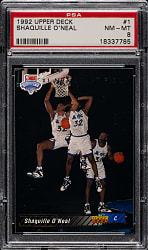 1992-1993 Upper Deck Basketball #1 Shaquille O'Neal Rookie PSA NM-MT 8