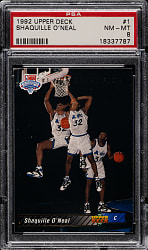 1992-1993 Upper Deck Basketball #1 Shaquille O'Neal Rookie PSA NM-MT 8