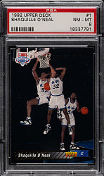 1992-1993 Upper Deck Basketball #1 Shaquille O'Neal Rookie PSA NM-MT 8
