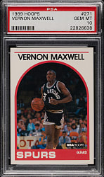 1989-1990 NBA Hoops Basketball #271 Vernon Maxwell PSA GEM MINT 10