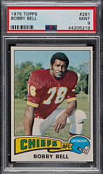 1975 Topps Football #281 Bobby Bell PSA MINT 9