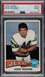 1975 Topps Football #313 John Riggins PSA MINT 9
