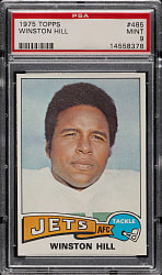 1975 Topps Football #485 Winston Hill PSA MINT 9
