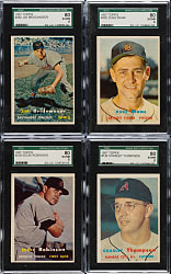 1957 Topps SGC EX/NM 80 Collection (8)