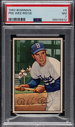 1952 Bowman #8 Pee Wee Reese PSA NM 7