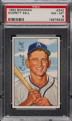 1952 Bowman #242 Everett Kell PSA NM-MT 8