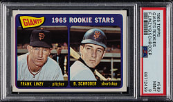 1965 Topps #589 Linzy/Schroder PSA MINT 9