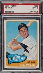 1965 Topps #516 Al Weis PSA MINT 9