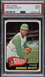 1965 Topps #590 Johnnie Wyatt PSA MINT 9
