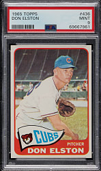 1965 Topps #436 Don Elston PSA MINT 9
