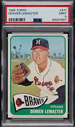1965 Topps #441 Denver Lemaster PSA MINT 9