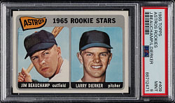 1965 Topps #409 Beauchamp/Dierker PSA MINT 9