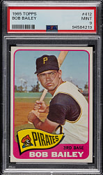 1965 Topps #412 Bob Bailey PSA MINT 9