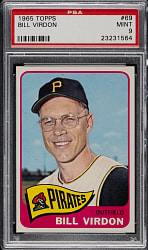 1965 Topps #69 Bill Virdon PSA MINT 9