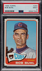 1965 Topps #264 Bob Buhl PSA MINT 9