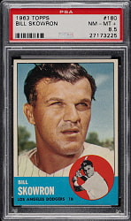 1963 Topps #180 Bill Skowron PSA NM-MT+ 8.5
