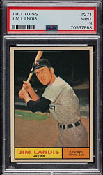 1961 Topps #271 Jim Landis PSA MINT 9