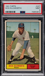 1961 Topps #427 Dick Ellsworth PSA MINT 9
