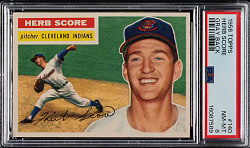 1956 Topps #140 Herb Score Gray Back PSA NM-MT 8