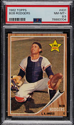 1962 Topps #431 Bob Rodgers PSA NM-MT+ 8.5