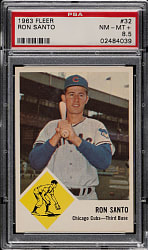 1963 Fleer #32 Ron Santo PSA NM-MT+ 8.5
