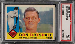 1960 Topps #475 Don Drysdale PSA NM 7