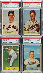 1954 Bowman PSA NM-MT 8 Collection (10)