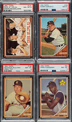 1962 Topps PSA NM-MT 8 Collection (12)