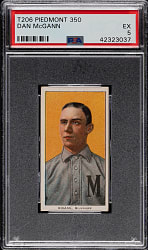 1909-1911 T206 White Border Dan McGann PSA EX 5