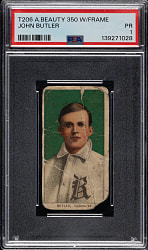1909-1911 T206 White Border John Butler PSA POOR 1 - American Beauty 350 Back