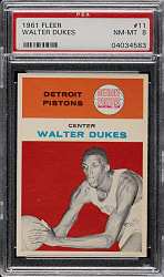 1961-1962 Fleer Basketball #11 Walter Dukes PSA NM-MT 8