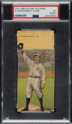 1911 T201 Mecca Double Folders Ty Cobb/Sam Crawford PSA VG 3 (MC)