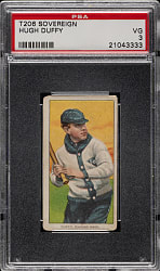 1909-1911 T206 White Border Hugh Duffy PSA VG 3 - Sovereign 460 Back