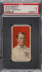 1909-1911 T206 White Border Kid Elberfeld Washington, Portrait PSA VG 3
