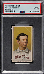 1909-1911 T206 White Border Willie Keeler Portrait PSA GOOD 2