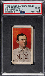 1909-1911 T206 White Border John McGraw Portrait No Cap PSA GOOD 2
